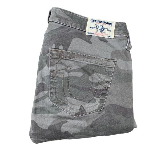 Vintage True Religion Jeans Size 29 CARGO LEGGINGS Camo - Picture 2 of 6